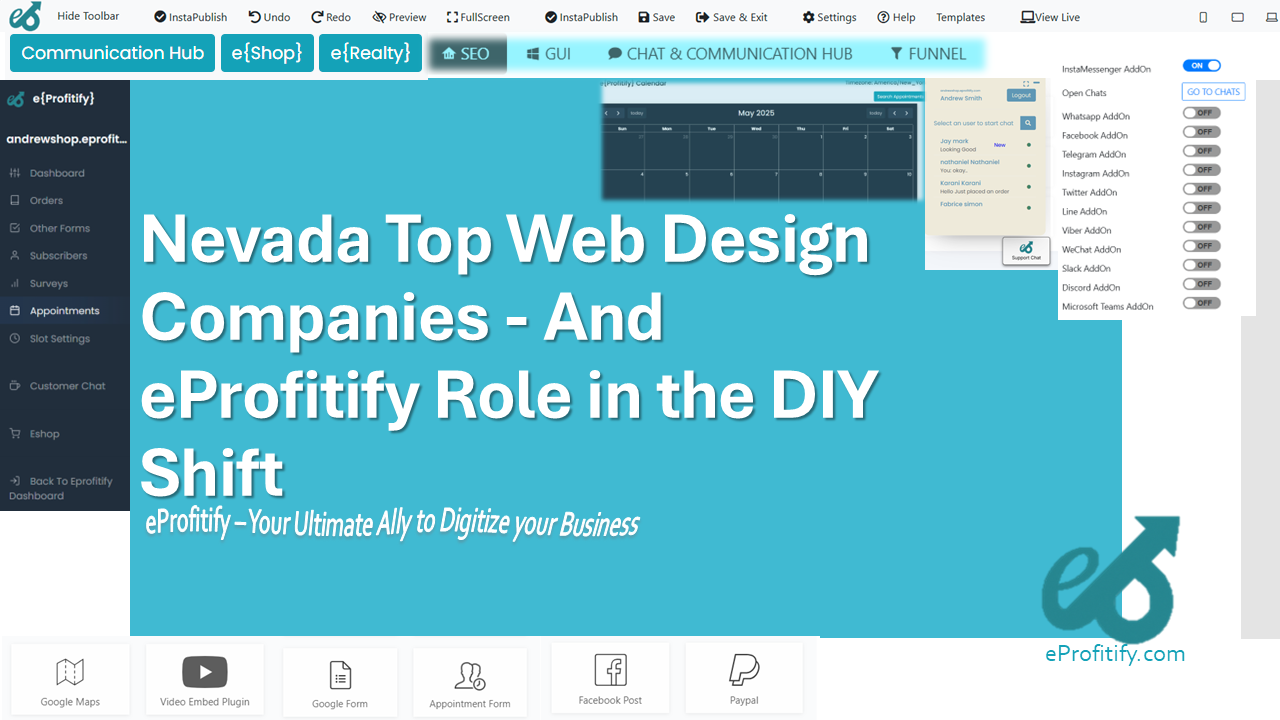Nevada Top Web Design Companies - And eProfitify Role in the DIY Shift